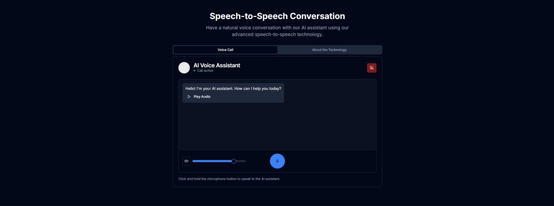 AI Speech-To-Speech (Arabic)